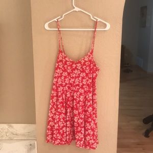 Forever 21 red floral dress